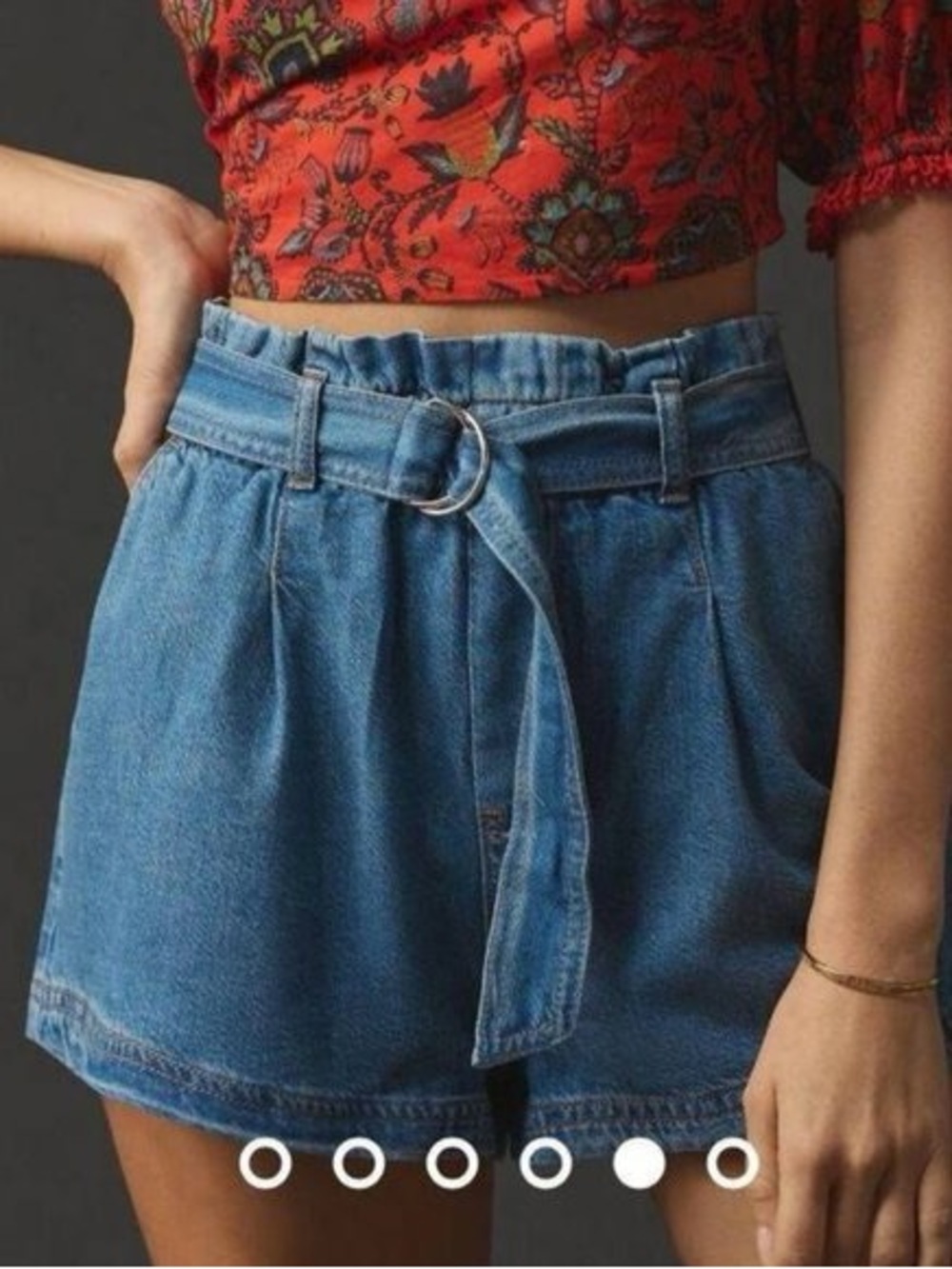Pilcro by Anthropologie Denim Paperbag Shorts